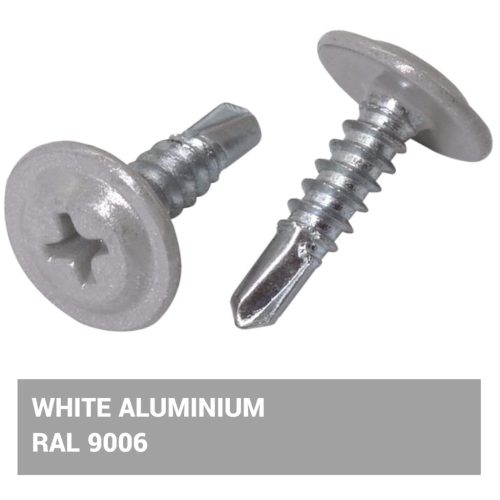 4,2x16 önfúró opel csavar RAL9006 (fehér-alumínium)