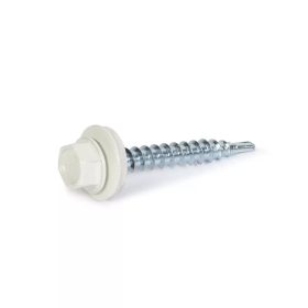   PRÉMIUM 4,8x35 htl. csavar fához+EPDM RAL 9010 (tiszta fehér)