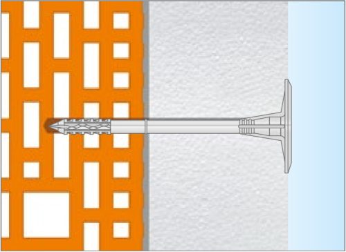 10x140 Szigetelésrögzítő fém csappal (hosszú osztósík) CE-ETA