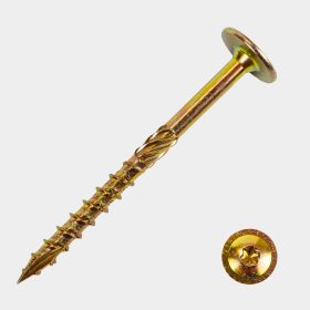     6x80 Faszerkezet építő csavar, lapos fejű,torx +behajtó/doboz