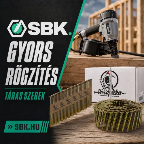 2.8x55 síktáras szeg, gyűrűs, fényes (2000db/doboz)