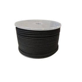 6mm fonatolt PP kötél-fekete (100m)