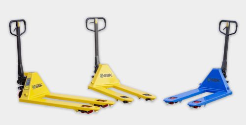 SBK raklapemelő béka 3T PU kerék (kék)