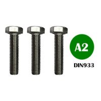 DIN 933 A2 hatlapfejű metrikus csavar (rozsdamentes)