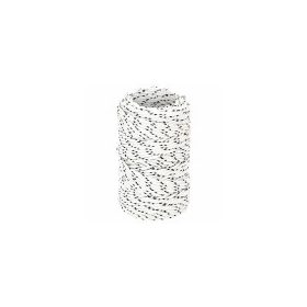 6mm bliszteres fonatolt PP kötél-fehér-fekete (100m)