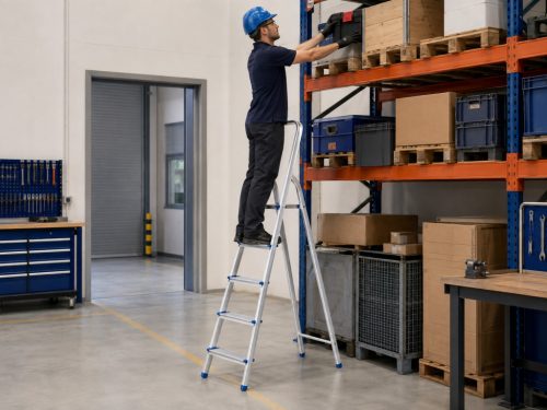 SBK Háztartási aluminíum létra 7 fokos