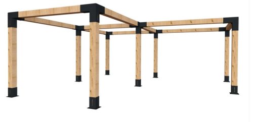 SBK Pergola gerenda összekötő konzol 122x226x326 (GPT)