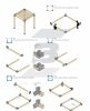 SBK Pergola gerenda összekötő konzol 122x226x222 (GPY)