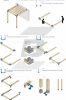 SBK Pergola oszloptalp 140x140x200