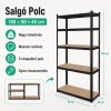 SBK Salgó Polc fekete 1800x900x400